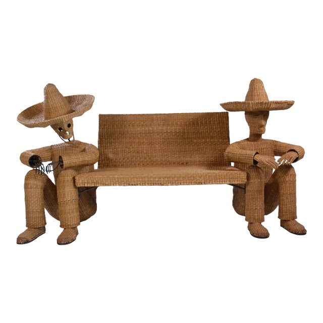 Rare Life and Death Settee by Mario Lopez Torres For Sale