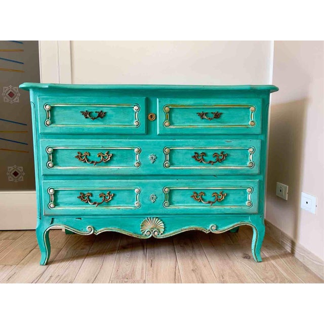 Mid-20th Century Louis XV French Chest of Drawers, 1950s For Sale - Image 18 of 18