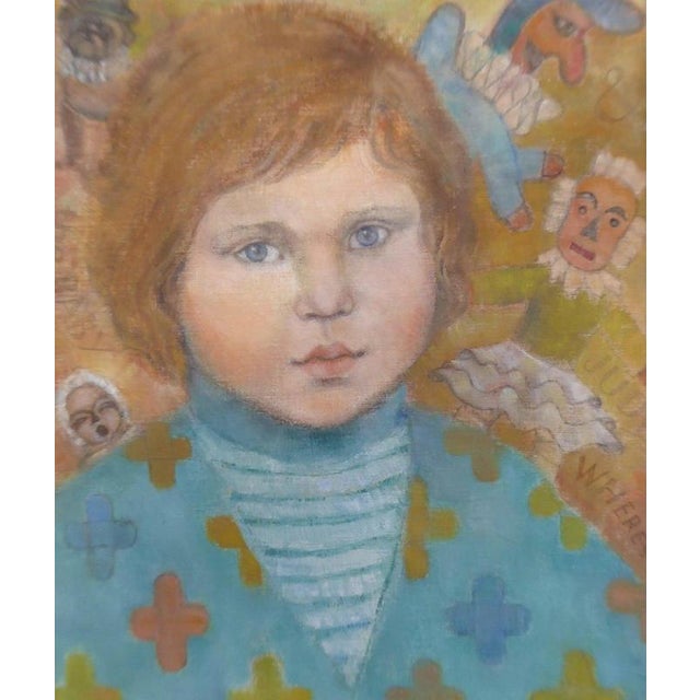 Molly Rice ARCA, Impressionist Portrait of a Girl, 1970s, Oil Painting For Sale - Image 7 of 12