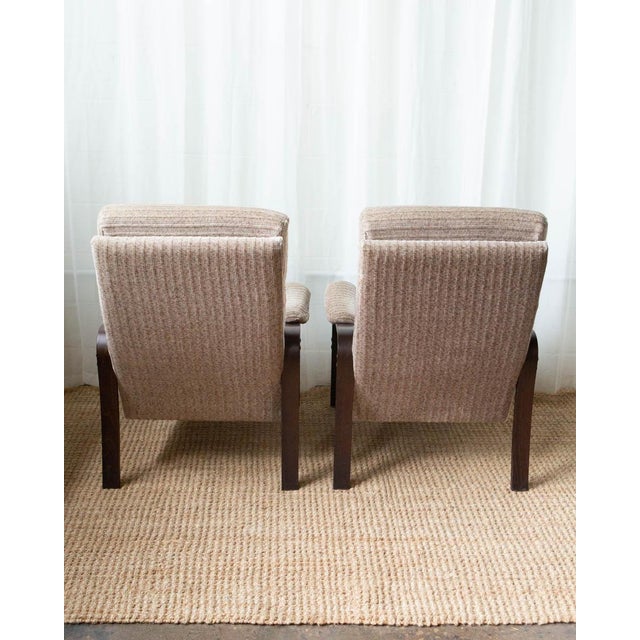 1960s Danish Beech Lounge Chairs - A Pair For Sale - Image 12 of 14