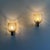 Iridescent Hammered Murano Glass Sconces attributed to Archimede Seguso, 1940s, Set of 2 For Sale - Image 9 of 16