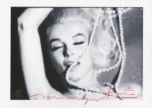 Bert Stern, Marilyn Monroe, The Last Sitting Pearls 1, 2011, Paper
