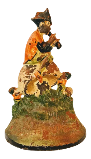 Vintage Cast Iron Pied Piper Doorstop