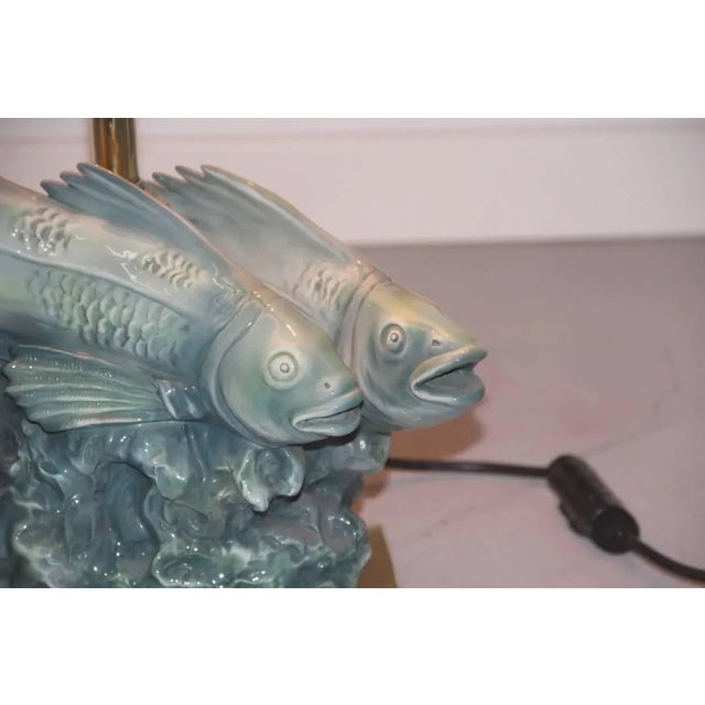Sculptural Fish Table Lamp by Guido Cacciapuoti, 1960s For Sale - Image 4 of 11