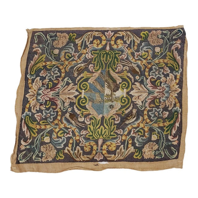 18th to 19th Century Sampler With Birds & Floral Motif For Sale