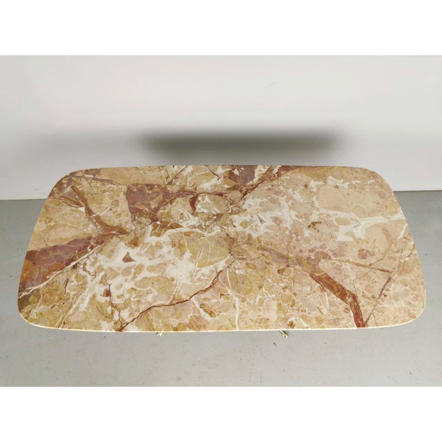 Mid-Century Marble and Brass Coffee Table Attributed to Cesare Lacca, 1950s , in Very Good conditions. Designed 1950 to...