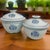 Chinoiserie Mid 20th Century Chinese Blue and White Ceramic Phoenix Rice Serving Jar With Lid - Set of 2 For Sale - Image 3 of 13