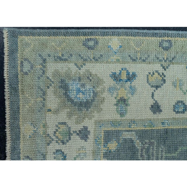 Turkish Oushak Rug 2'9" x 11'4" #19193 For Sale - Image 4 of 8