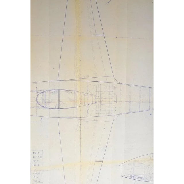 Black E28/39 Printed Engineering Drawing from Gloster, 1939 For Sale - Image 8 of 10