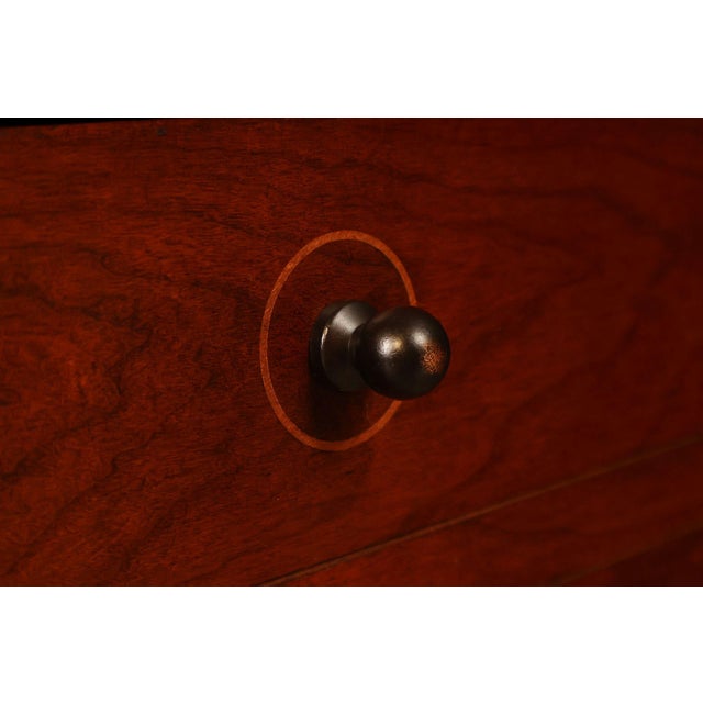 Stickley Harvey Ellis Square Cherry Storage Cocktail Table For Sale - Image 11 of 18