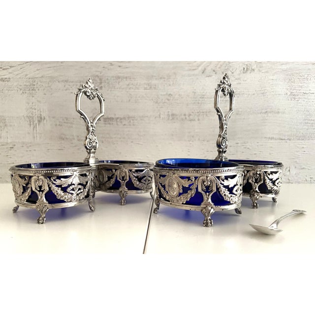 Louis XVI Style Silver Salt Cellars from Georges Bachelet, 1880s, Set of 2 For Sale - Image 12 of 12