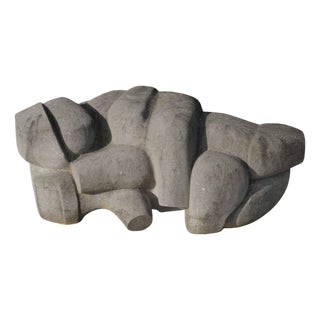Jan Keustermans, Abstract Sculpture, Belgian Blue Stone For Sale