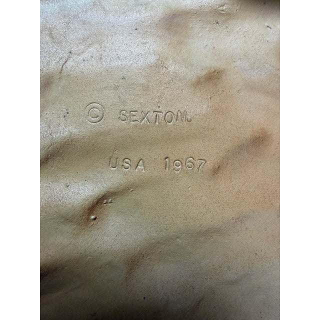 Vintage 1967 Sexton Cast Aluminum American Eagle Wall Sculpture – 40” Wingspan – Made in Usa For Sale - Image 10 of 11