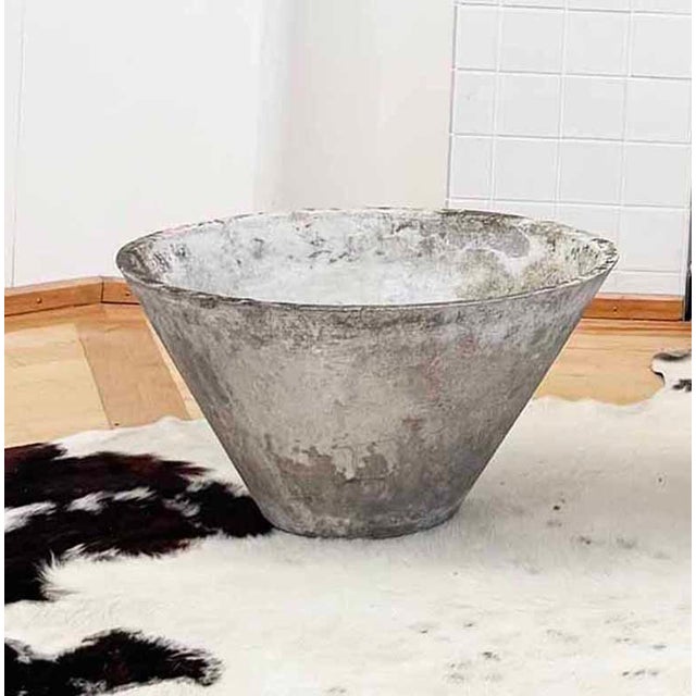 1970s Tapered Concrete W. Guhl Eternit Planter A+ Patina, 3 Pieces, Attributed For Sale - Image 17 of 17