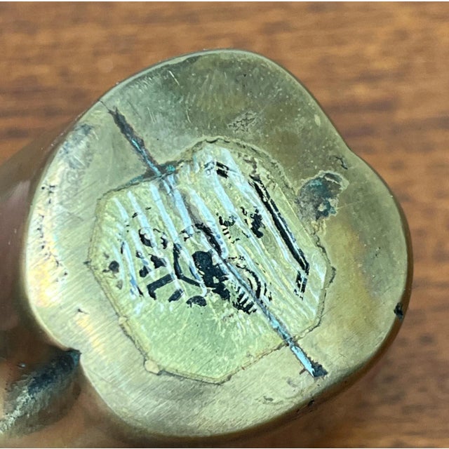 Gold Vintage Brass Pig Figurine from Gallo, 1970s For Sale - Image 8 of 12