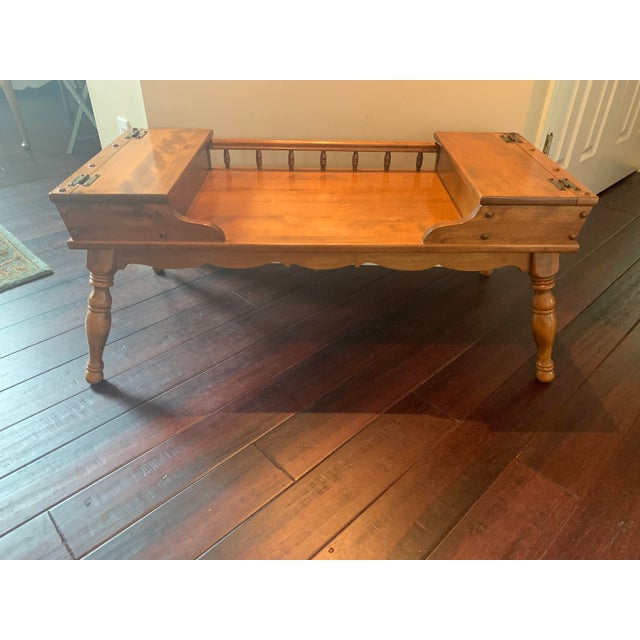 1970s Early American Ethan Allen Heirloom Colonial Coffee Table Chairish