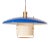 Blue Counterweight Pendant Light by Gaetano Sciolari for Stilnovo, 1950s For Sale