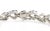 Diamond Sapphire 18k White Gold Heart Link Bracelet For Sale - Image 4 of 4