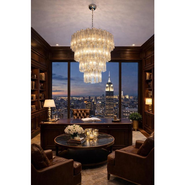 Italian Chandelier in Murano Glass, 1990 For Sale - Image 15 of 18