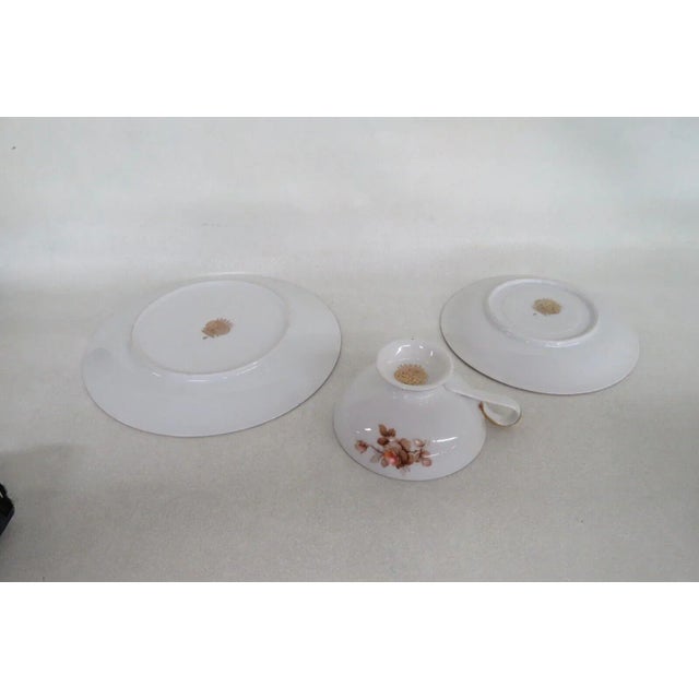 Rudolf Wachter Kirchenlamitz Porcelain Floral Tea Cup Saucer Dessert Plate For Sale In Miami - Image 6 of 11