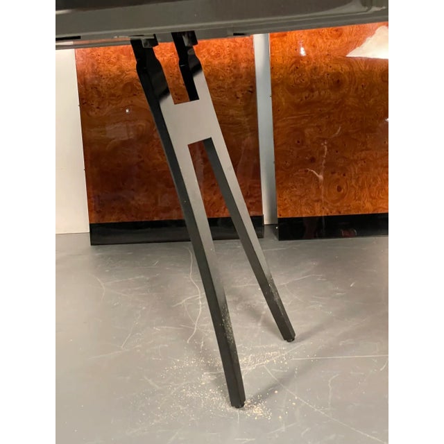 Mid-Century Modern Eva Dining Table by Vladimir Kagan, Labeled Full Dining Set For Sale - Image 11 of 13