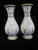 Mid 20th Century Large Chinese White Enamel Cloisonne Colorful Flower Vase Pair For Sale - Image 5 of 14