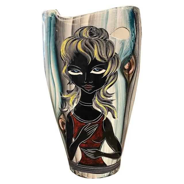 1950s Mid-Century Modern Ceramic Italian Umbrella Stand For Sale - Image 13 of 13