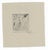 1988 miniature etching of a man on a donkey, titled and illegibly pencil signed. Image: 2.25 x 2.1 inches Sheet: 6 x 5.5...