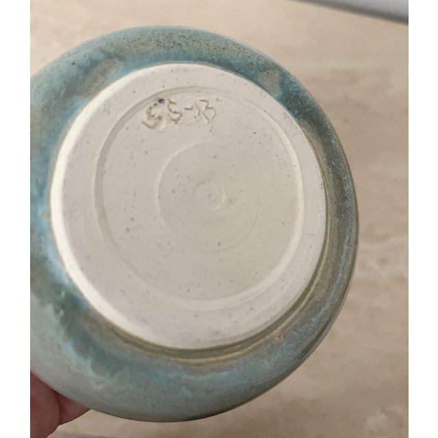 Baby Blue Studio Pottery Small Decorative Bowls - a Pair For Sale - Image 8 of 9