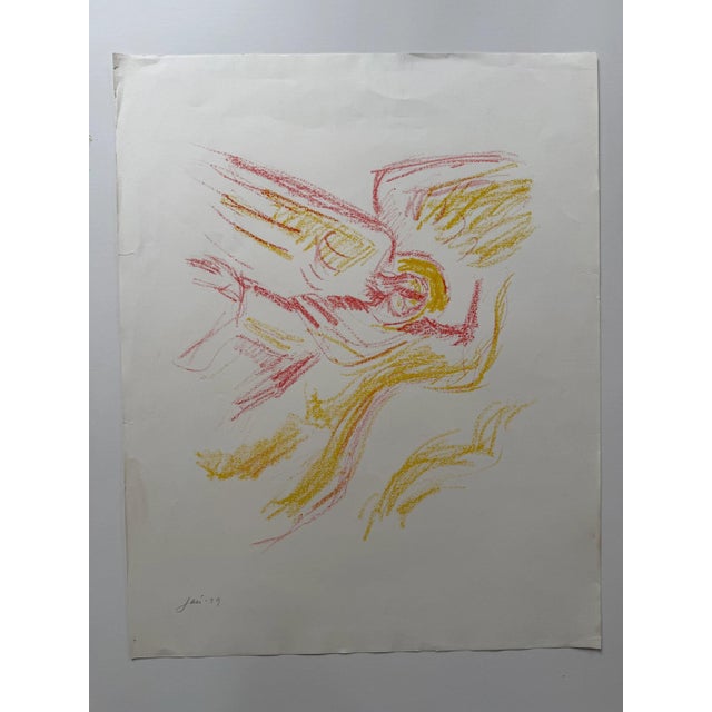 Jais Nielsen, Engel, 1939, Lithograph For Sale - Image 3 of 3