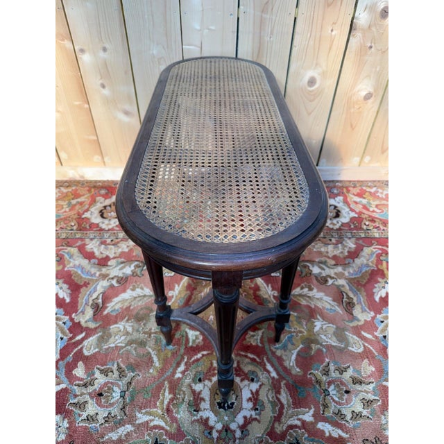 Piano Bench with Tapered Legs, 1890s For Sale - Image 4 of 6