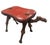 English 1980s Mid-Century Hand-Carved Egyptian Camel Saddle Stool For Sale - Image 3 of 9