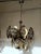 Gold Vintage Chandelier by Oscar Torlasco, 1970s For Sale - Image 8 of 8