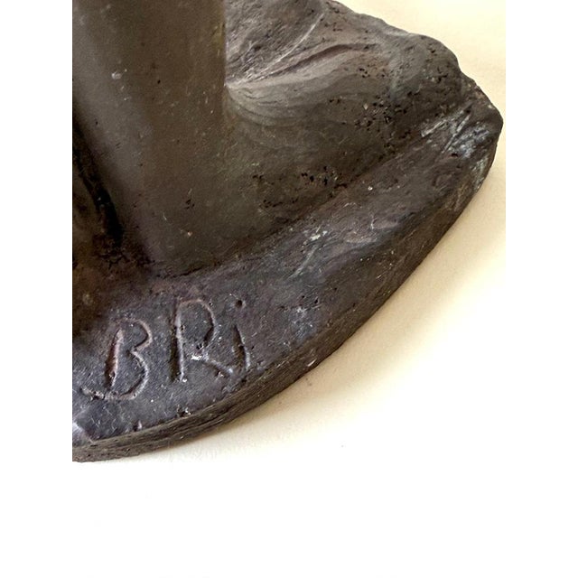 Monumental Studio Ceramic Sculpture of an African Warrior, 1970s For Sale - Image 12 of 17