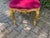 Wood Late 20c French Louis XVI Gold Beech Burgundy Velvet Chairs - Set of 4 PCS For Sale - Image 7 of 8