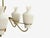 1940s Swedish Modern, Chandelier, Brass, Mahogany, Glass For Sale - Image 9 of 11