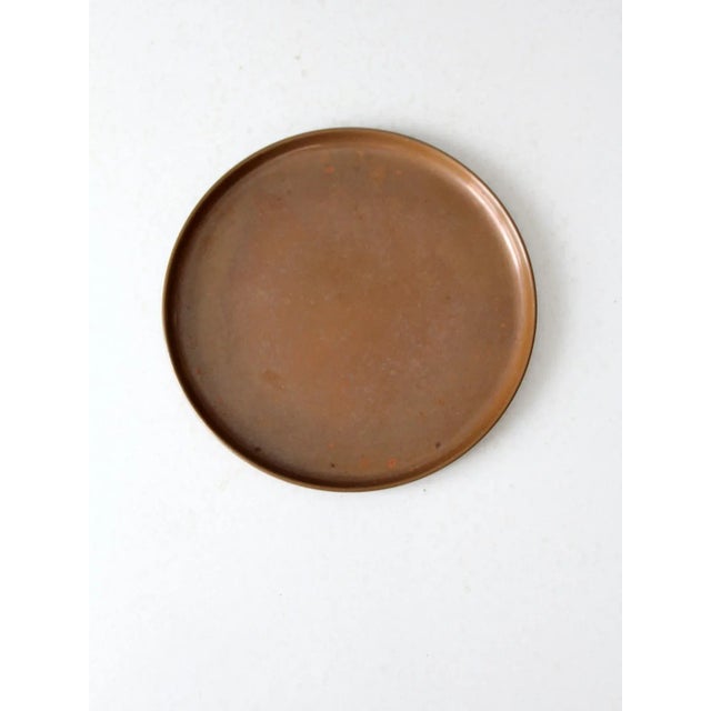 Farmhouse Vintage Copper Tray For Sale - Image 3 of 12