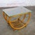 Wonderful vintage MCM (a.k.a. Mid-Century Modern) Coastal or Island style side or end table composed of a U or crescent...