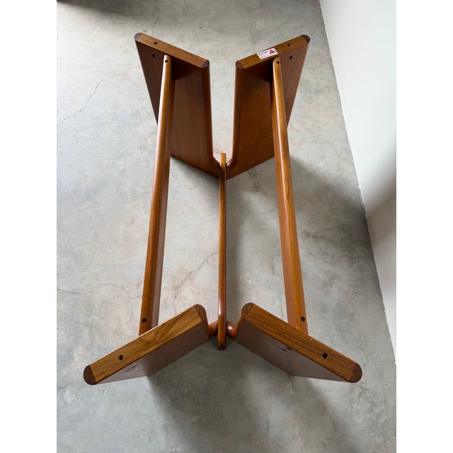 1970s Mid-Century Danish Modern Ansager Møbler Teak Expandable Dining Table With Two Leaves For Sale - Image 9 of 15