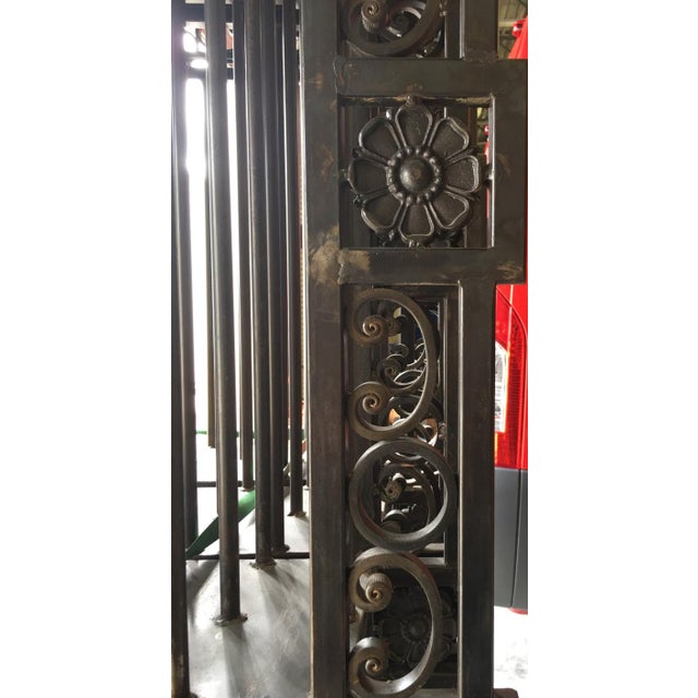 Neoclassical Italianate Style Custom Made Iron Wine Racks For Sale - Image 3 of 6