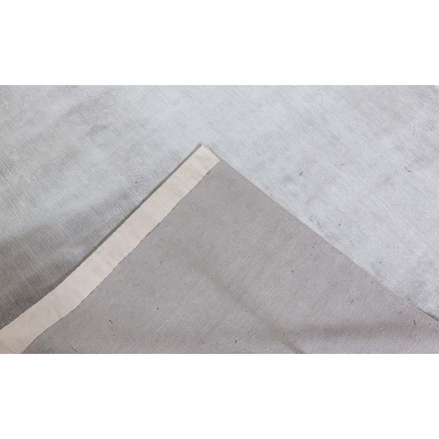 Gray Contemporary Gray Silk Rug by Doris Leslie Blau For Sale - Image 8 of 8