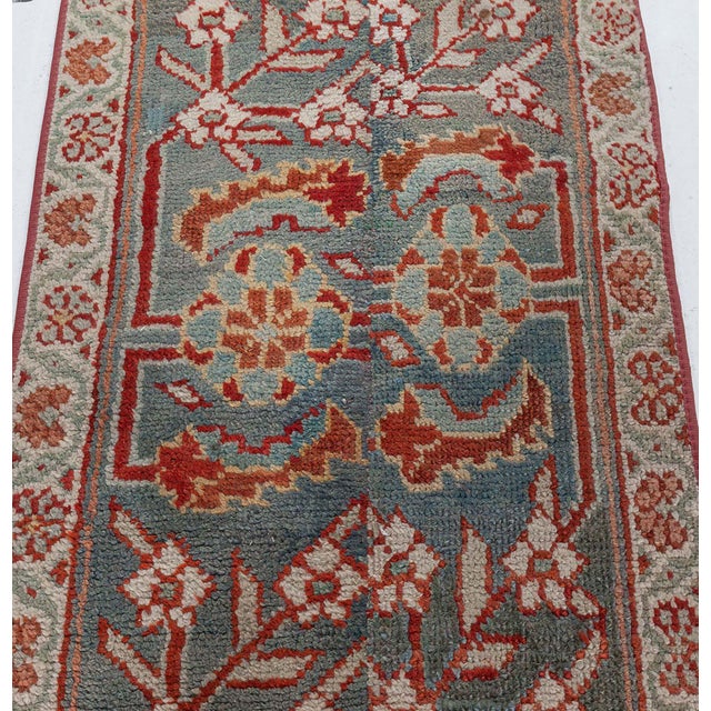 Doris Leslie Blau Vintage Turkish Oushak Fragment Runner Rug For Sale - Image 9 of 9