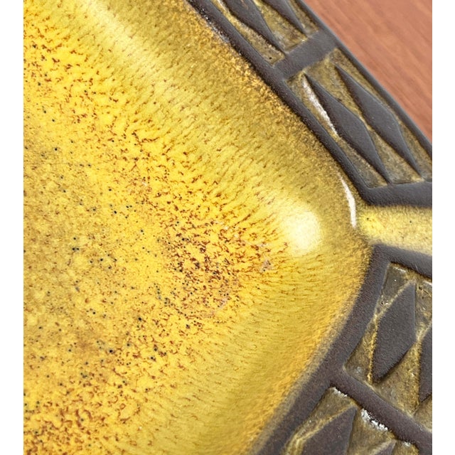 Mid-Century Modern Yellow Danish Studio Pottery Ashtray Bowl from Frank Keramik, 1960s For Sale - Image 14 of 18