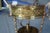 Antique Victorian Brass Filligree Acanthus 1 Light Parlor Drop Pendant 19" For Sale - Image 4 of 8