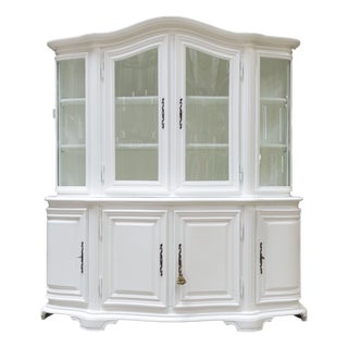 White Display Cabinet, 1970s For Sale