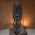 This hand-carved iron wood African sculpture tribal art bust is a unique and authentic piece of art created by a skilled...