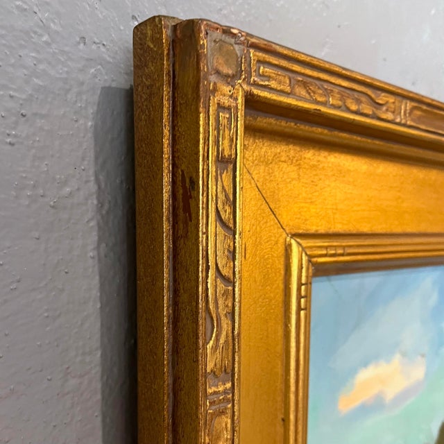 South Pasadena San Gabriel Mountains Plein Air Painting by Paul Casebeer, 1980's For Sale - Image 9 of 12