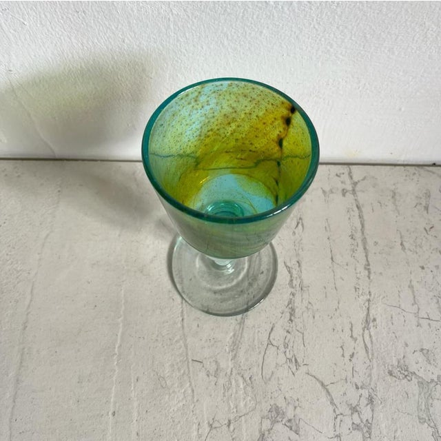 Green Wine Glass, 1974 For Sale - Image 4 of 8