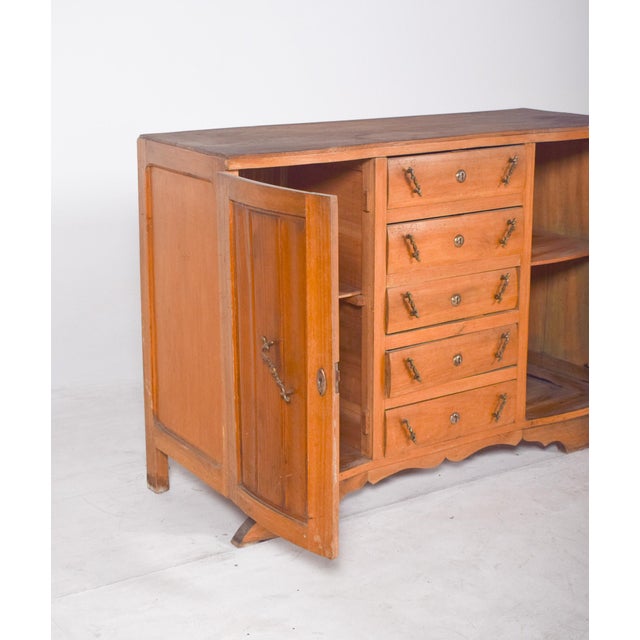 Wood Antique Sideboard with Drawers and Doors, 1920 For Sale - Image 7 of 11