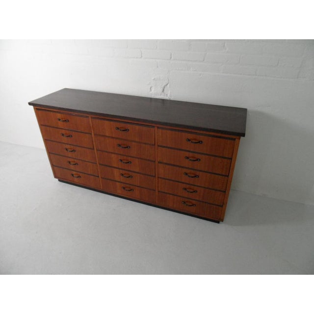 1950s Mid-Century Shop Filing Cabinet with Drawers, 1950s For Sale - Image 5 of 13